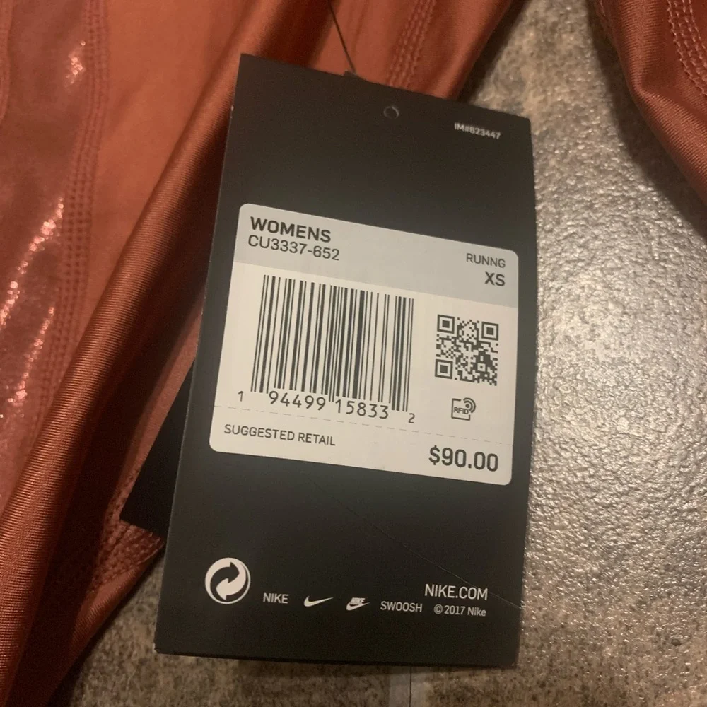 Nike Icon Clash Speed Tight Leggings Pant CU3337-652 Blush Pink - Picture 7 of 7